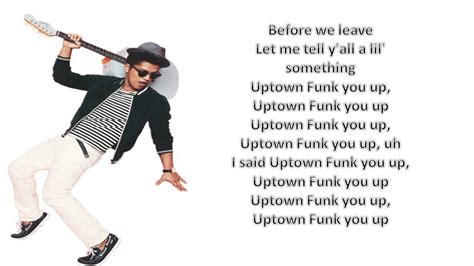 Mark Ronson – Uptown Funk Lyrics .